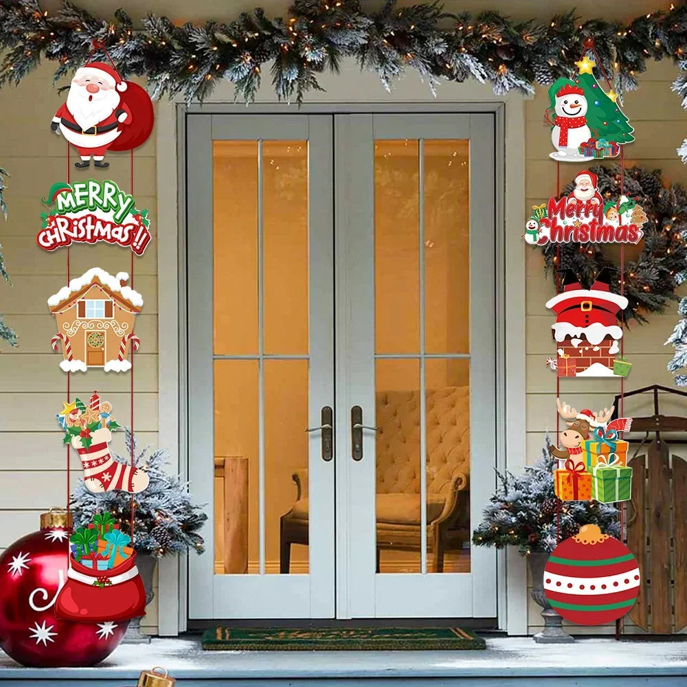 Papai Noel Porta Decorações, Banners, Pingentes, Fontes Do Partido, Natal