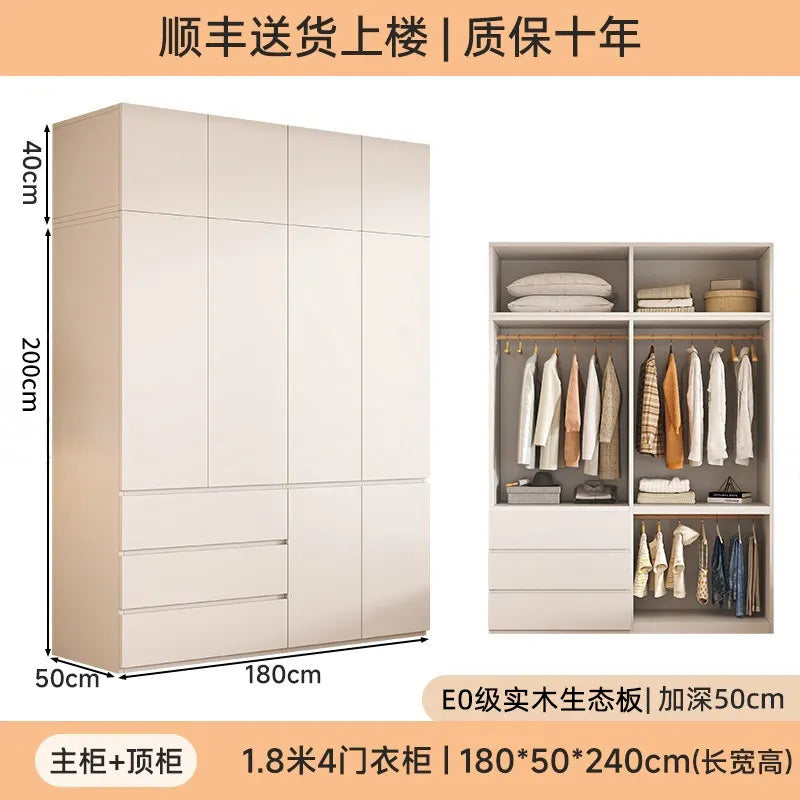 Guarda-roupa Armário com Gavetas e Prateleiras para Organização Doméstica, Armário de Canto Solteiro para Sala de Estar Kasa & Pet Store