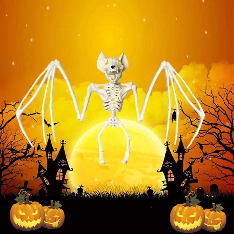 Halloween horror morcegos esqueleto mouse escorpião lagarto bonez esqueleto modelo festival decoração festa assustador decoração de festa de halloween - Kasa & Pet