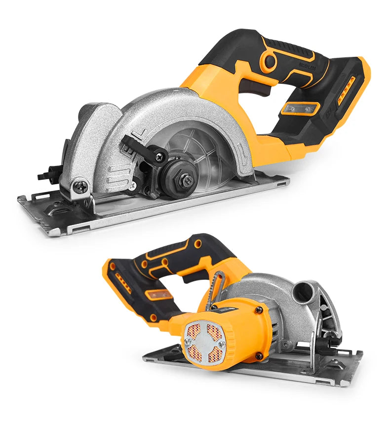 Serra circular elétrica sem escova Electric Goddess 5 polegadas ﻿ Para bateria Dewalt 20V ﻿ Ferramenta elétrica de serra portátil sem fio para carpintaria de 1000 W ﻿