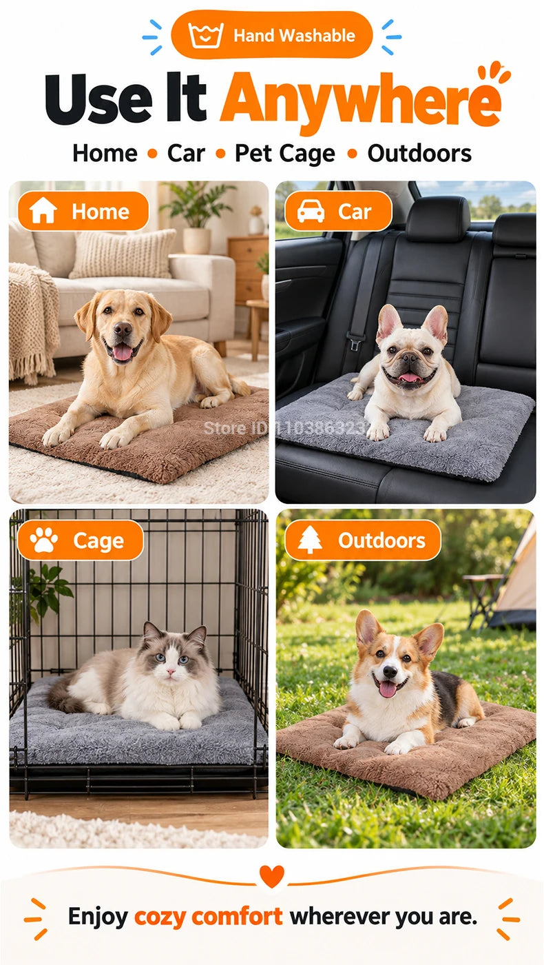 Tapete Auto-Aquecedor para Animais de Estimação: Material de Retenção de Calor de Cinco Camadas, Lavável e Antiderrapante, para Cães e Gatos de Pequeno a Médio Porte