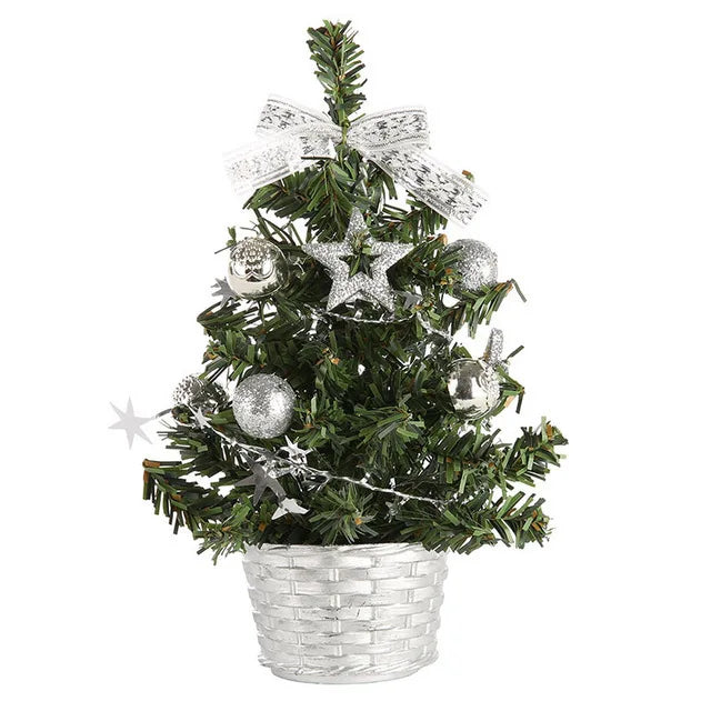 Decorações de árvore de natal crianças diy artesanato casa quarto festa 20/30/40cm árvore de natal artificial 2023 presente de ano novo
