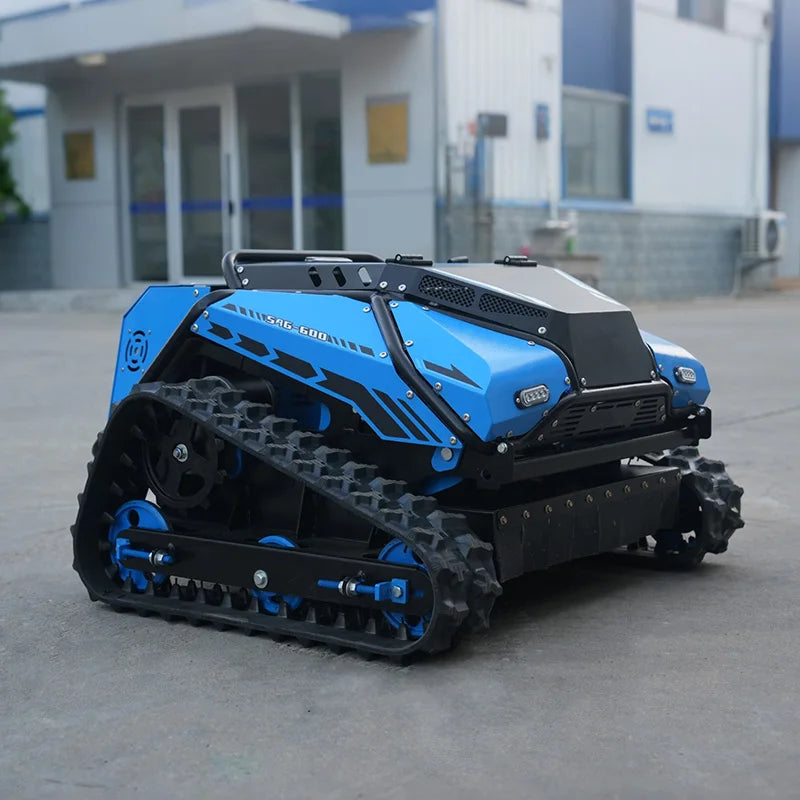 Cortador de Grama Elétrico Personalizado com Baixo Consumo de Combustível e Controle Robótico para Terrenos Inclinados