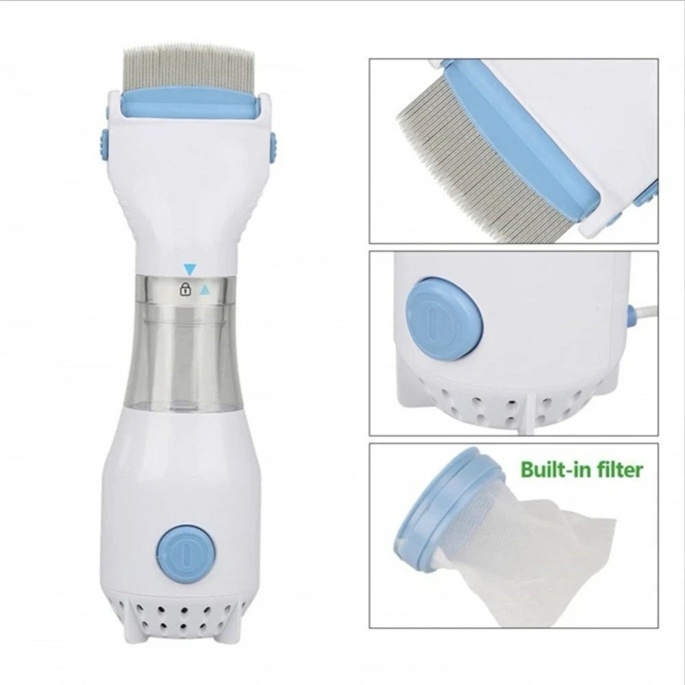 Escova Elétrica Multifuncional para Remoção de Piolhos e Pulgas em Animais de Estimação, Limpador de Pelos para Gatos e Cães