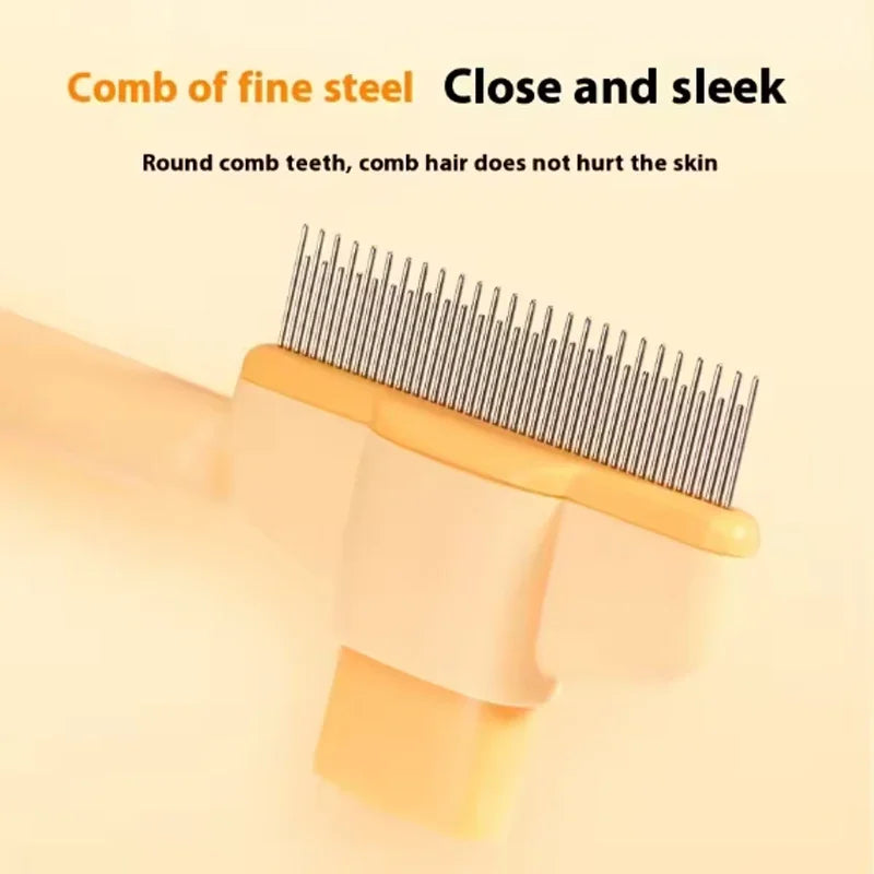 Escova Removedora de Pelos de Animais de Estimação, Pente para Cuidado e Higiene de Cães e Gatos de Pelo Longo, Remove Pelos, Escova de Limpeza para Banho, Acessórios para Gatos