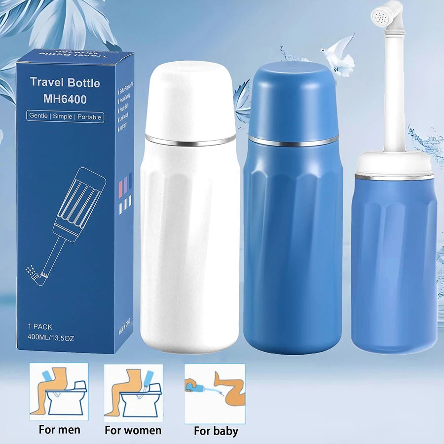 Spray de bidê portátil e limpeza de viagem, garrafa de limpeza pós-natal para cuidados pessoais, suprimentos de limpeza para bebês