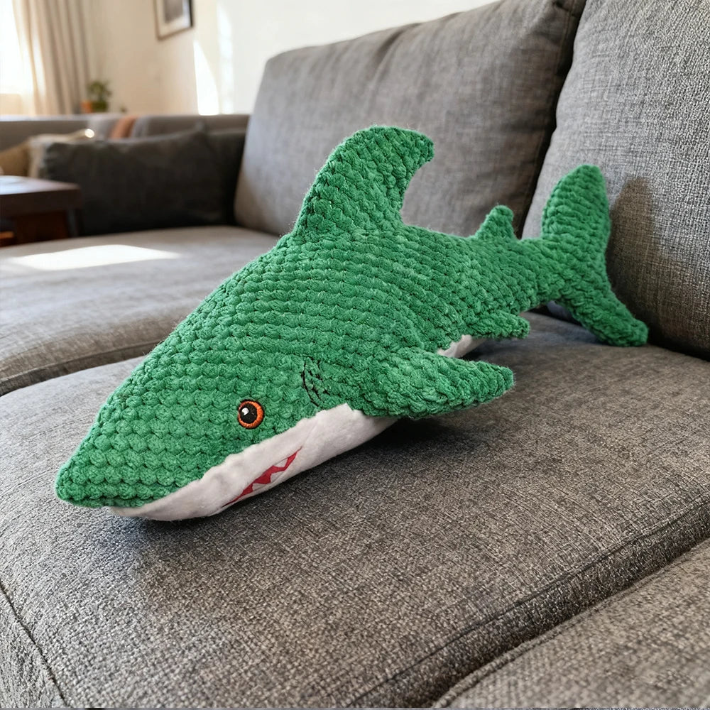 Brinquedo interativo de pelúcia resistente à mastigar para animais de estimação com som, formato de papagaio, adequado para animais de estimação grandes, médios e pequenos como gatos e cães, tecido de camada dupla, ai