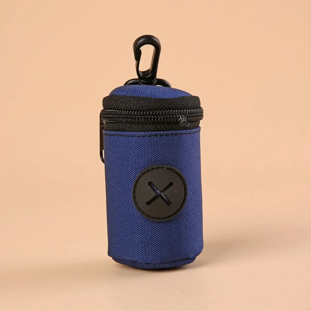 Hangable cão cocô saco dispensador zíper cães andando acessório saco de resíduos titular portátil bonito sacos de lixo organizador suprimentos para animais de estimação