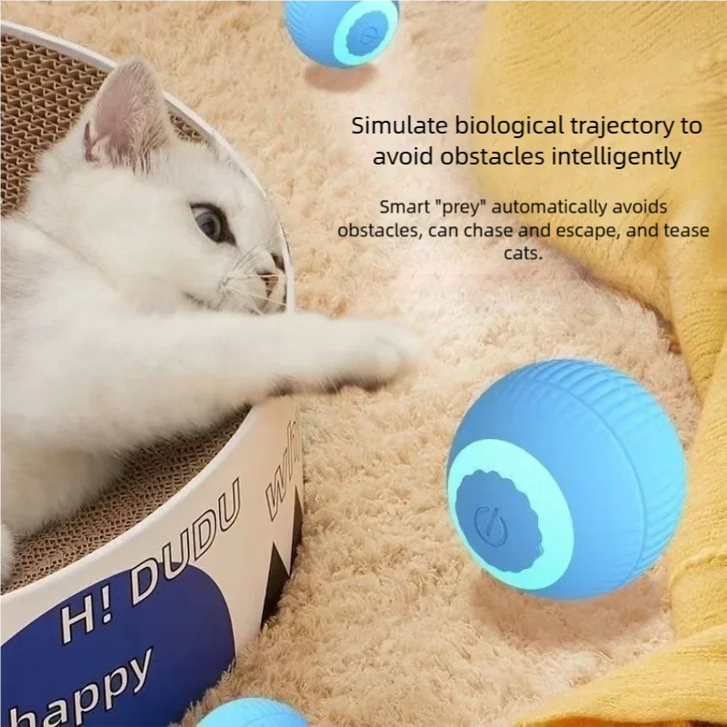 Brinquedo para Gatos, Bola Rolante Automática, Brinquedo Interativo para Gatos, Adequado para Treinamento de Gatos, Brinquedo Autônomo para Gatinhos, para Brincadeiras em Ambientes Fechados