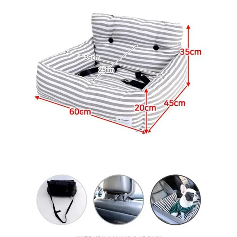 Assentos de carro para cães de viagem, céu estrelado azul, para cães pequenos e médios, capa de cama para transportar animais de estimação, produtos confortáveis e quentes para animais de estimação