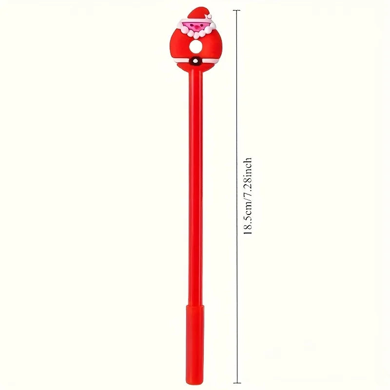 12 canetas neutras com tema de Natal, papelaria de escritório e estudo, bons presentes para estudantes, diversos estilos, decorações DIY de férias