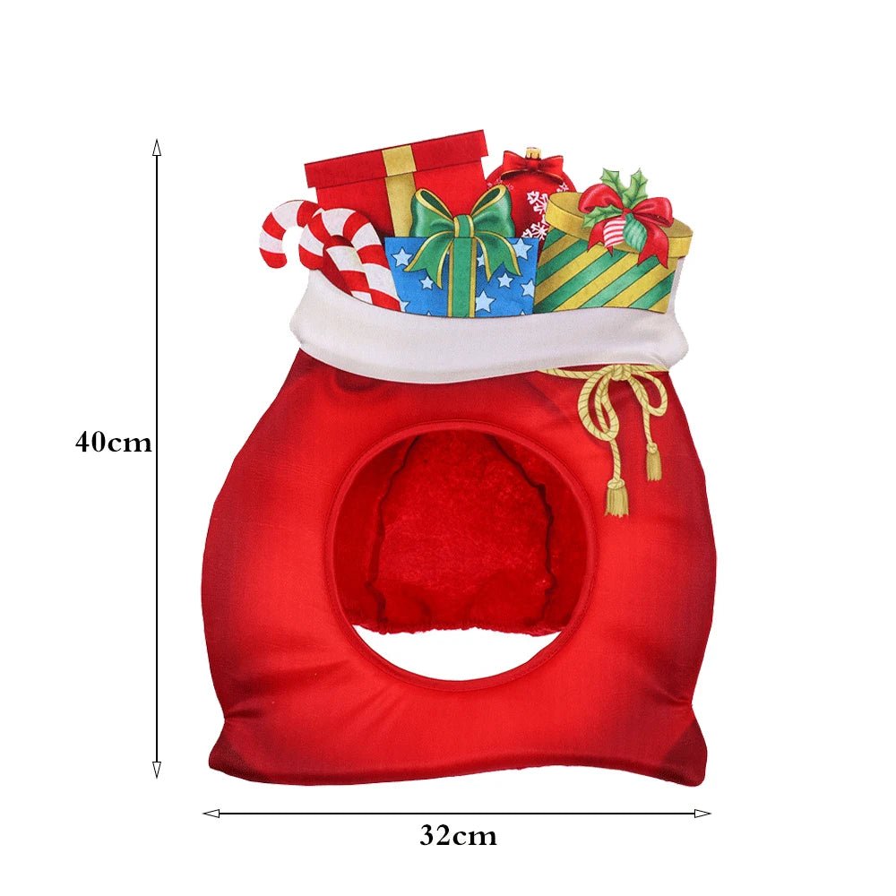 Natal engraçado chapéu novidade árvore de natal chips presente em forma de máscara boné chapelaria festa de natal prop ano novo navidad decoração favor