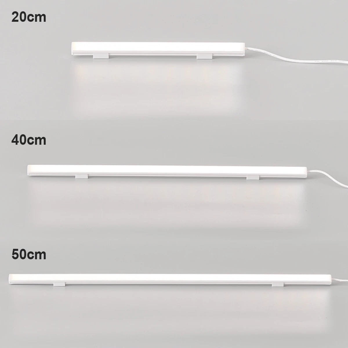 Led luz tubo leitura lâmpada aprendizagem 3colors levou noite com plug USB magnético 20cm-50cm tira dimmable bar mesa armário ao lado da cama