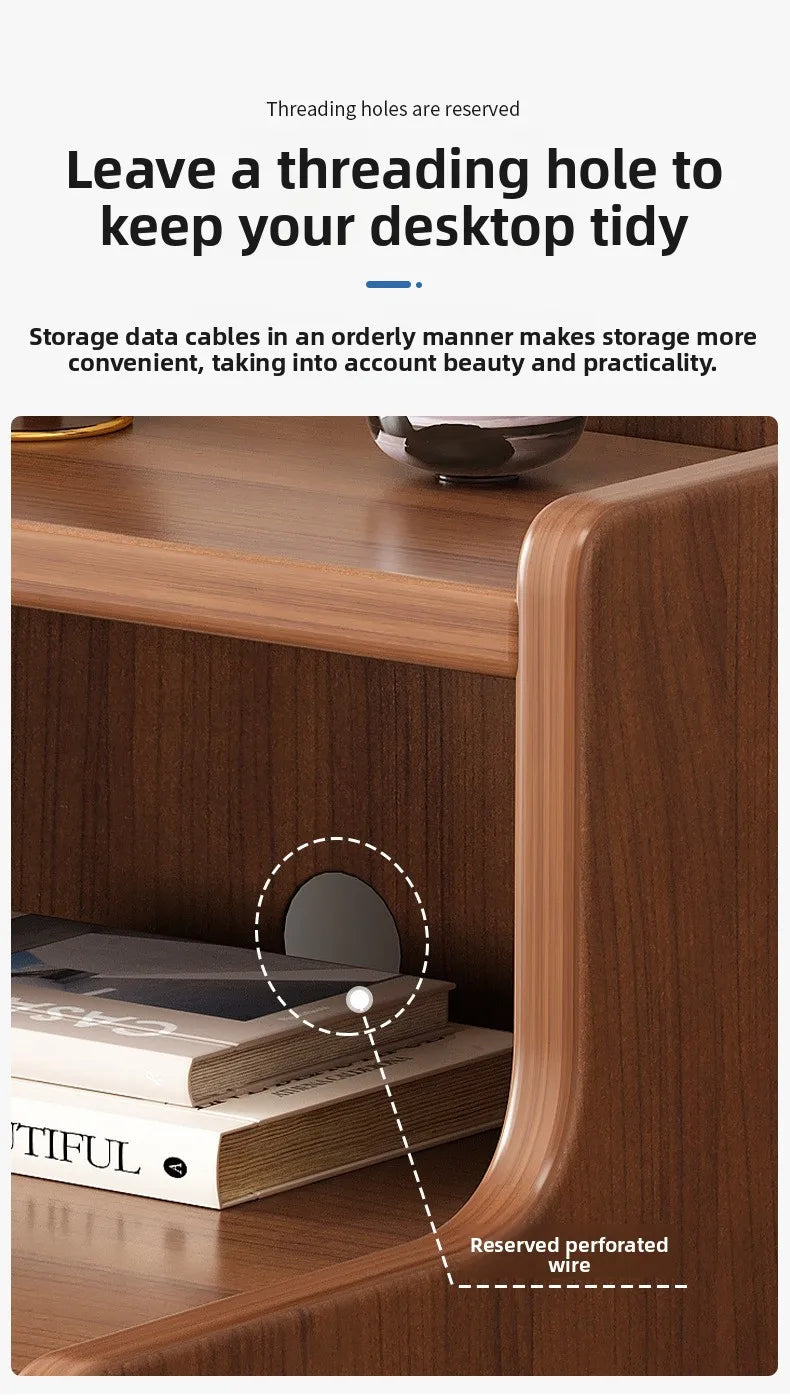 Mesa de Cabeceira Multifuncional para Casa, Armário Estreito de Armazenamento para Quarto Pequeno, Armário de Cabeceira