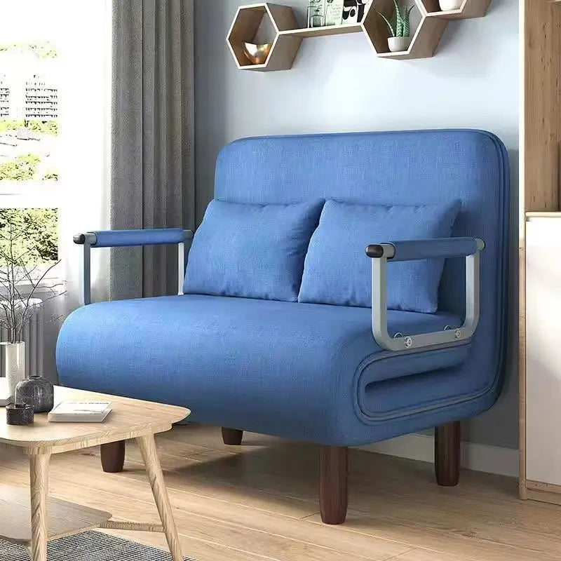 Sofá-cama dobrável durável, multifuncional, para sala de estar, ideal para descanso e economia de espaço, sofá-cama individual para internet.