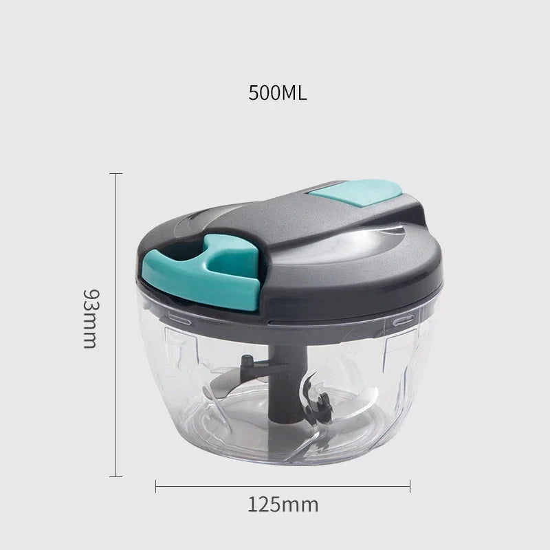 Moedor De Carne Manual Chopper De Alho, Cortador De Legumes, Triturador De Legumes, Gadgets De Cozinha, 500 ml, 900ml