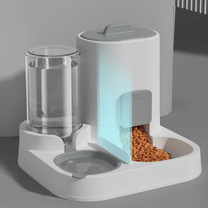 Alimentação e água potável para animais de estimação, dois em um, comida suave, grande capacidade, tigela de água potável, comida para gatos, tigela para cães