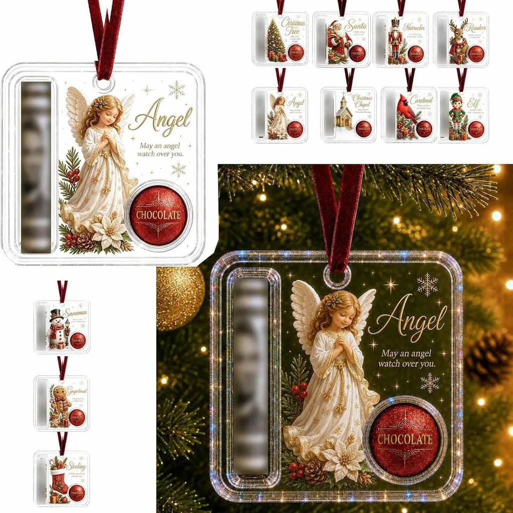 Ornamento de Natal para Presente em Dinheiro: Artesanato em Acrílico, Decorações de Fim de Ano, Presentes para Pessoas