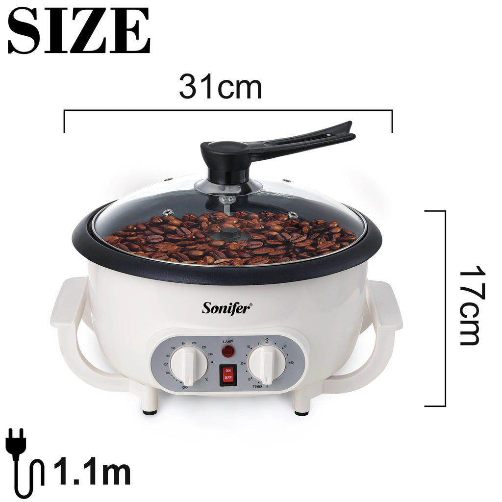 Sonifer-Elétrica Torrador De Feijão De Café, Cozimento Fogão, Pipoca Make Dryer, Secagem De Grãos, Feijão De Amendoim