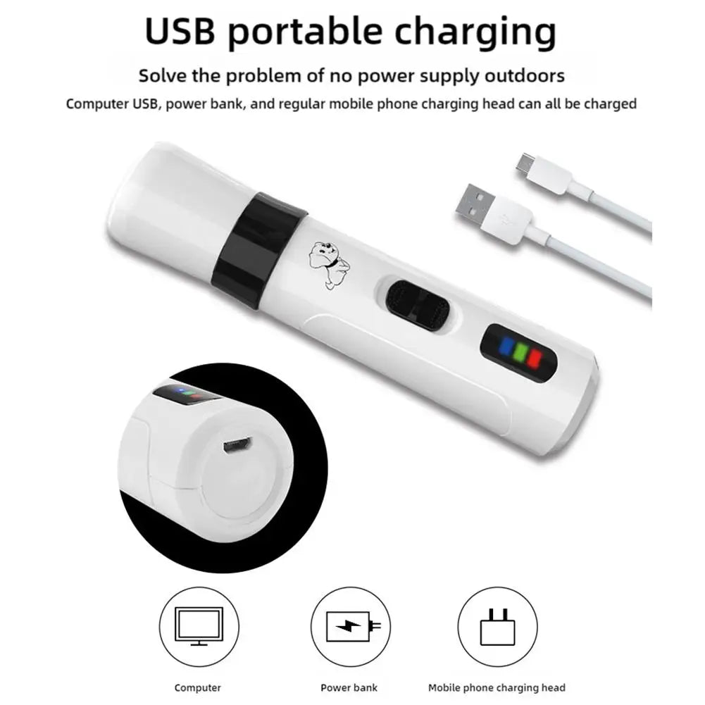 Cão aparador de unhas elétrico moedor de unhas filhote de cachorro gato cortador de unhas profissional pet grooming gadget diamante bit cabeça substituição