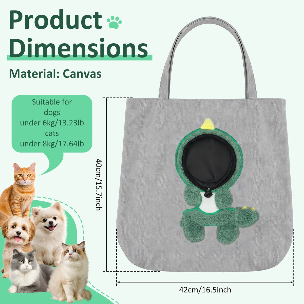 Bolsa de transporte para animais de estimação, modelo portátil com abertura para a cabeça, com fivela de segurança para a coleira, bolsa de viagem respirável para cães e gatos, artigos para animais de estimação, para