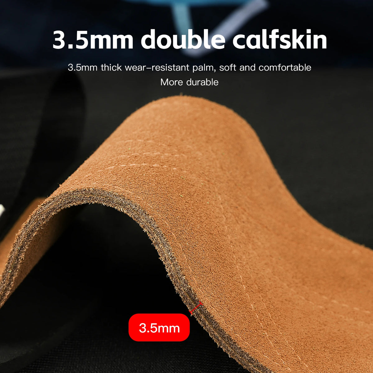 2Pcs Cowhide Gym Grips Anti-Slip Weightlifting Power Pads Pull-up Deadlift Workout Fitness Palm Protectors