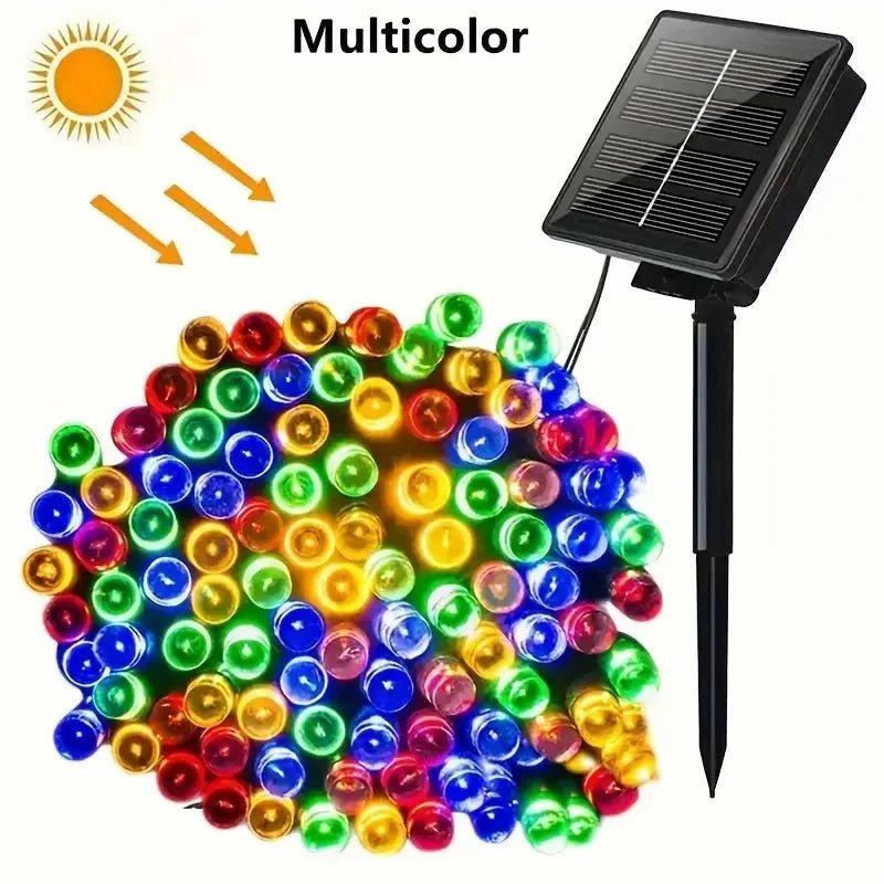 Corda de luz solar ao ar livre led decoração de natal, corda de luz solar luz de fadas jardim decoração de natal luz - Kasa & Pet