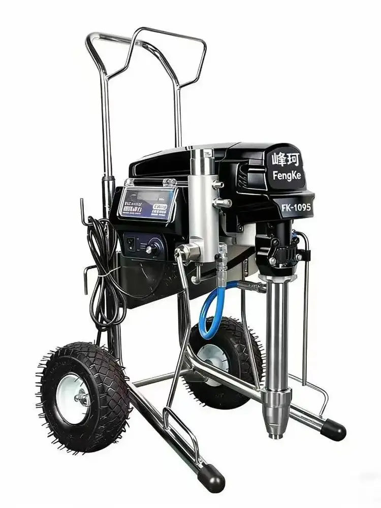Pistola pulverizadora profissional com bomba de pistão, máquina de pulverização mal ventilada, 4000w, 6,5l, pulverizador de tinta sem ar, fk1095, máquina de pintura a óleo