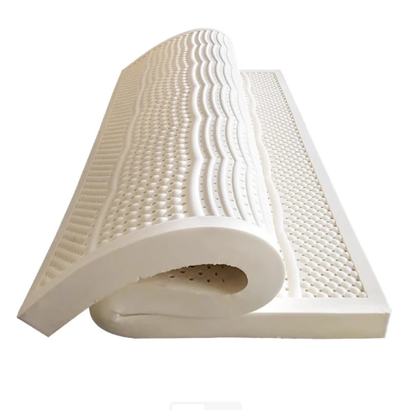 Colchão de Látex Natural com Capa, Tamanho Queen, Firmeza Média, Almofada Macia de Látex para Casa e Dormitório