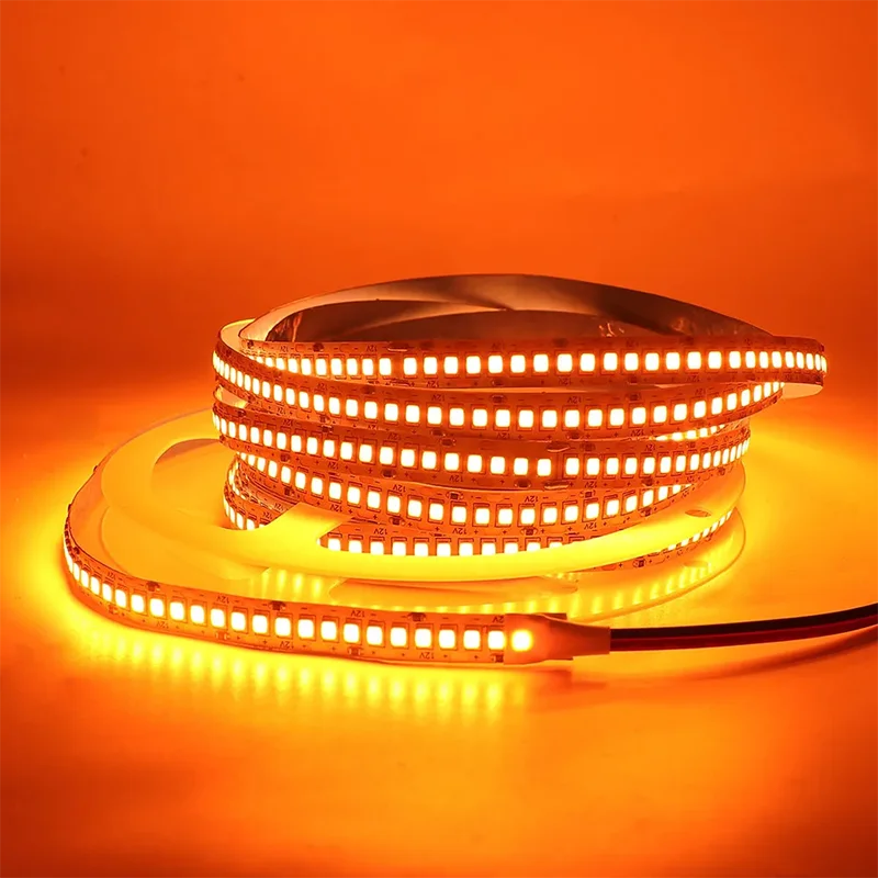 Fita de led amarela 2835 240leds/m 1200 leds dc12v 24v fita flexível ip65 ip67 à prova d'água 2700k 3000k 4000k 4500k 6000k 6500k Kasa & Pet