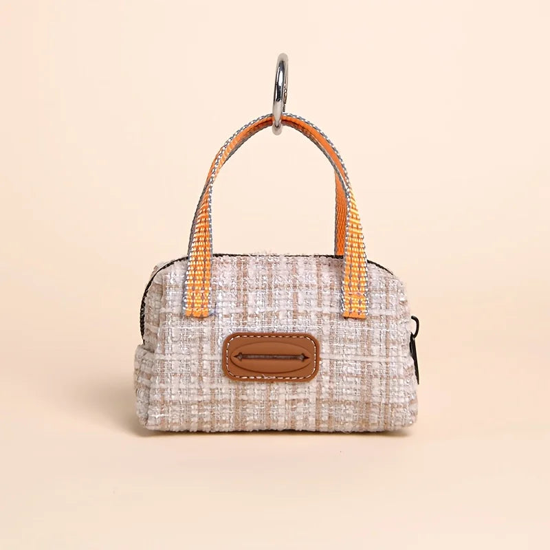 Saco para cocô de animais de estimação, bolsa portátil, um pequeno bolso para petiscos de animais de estimação, uma bolsa para distribuição de recompensas para treinamento de animais de estimação, pequena bolsa de m