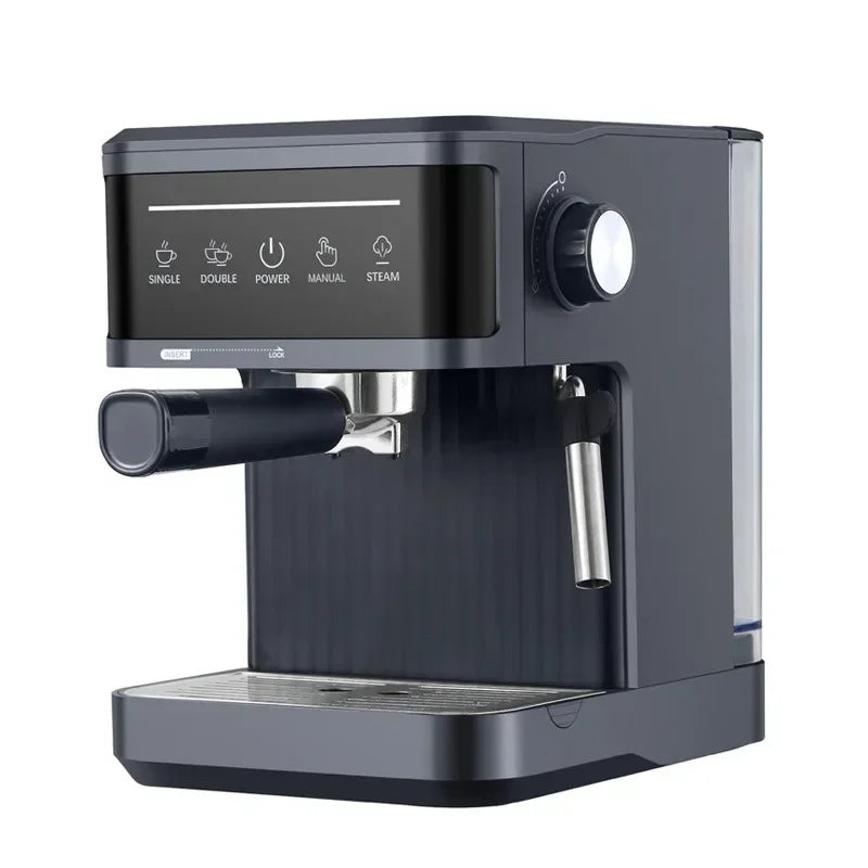 Máquina de café expresso elétrica profissional italiana máquina de café expresso semi italiano cappuccino batedor de leite máquinas de café 20bar