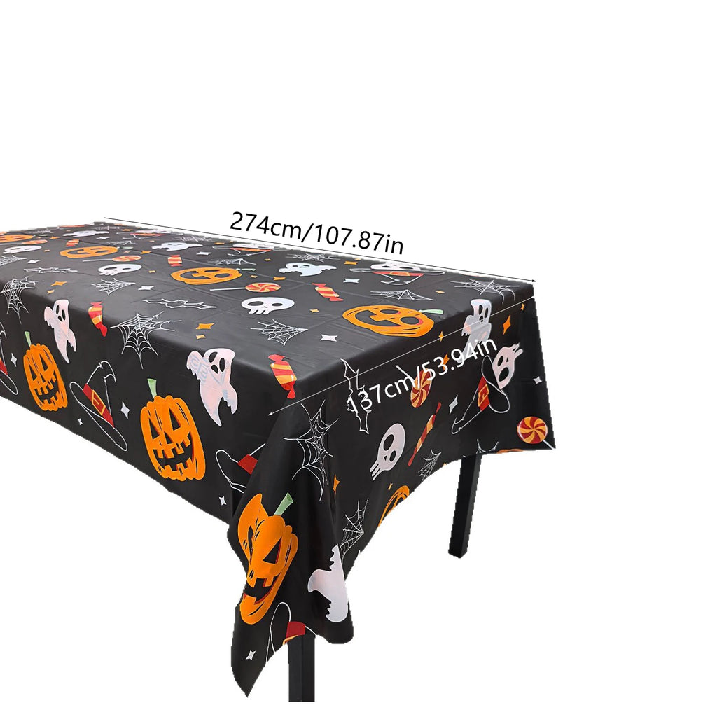 Halloween terror abóbora fantasma decoração toalhas de mesa, para festa de halloween diy decoração de mesa suprimentos