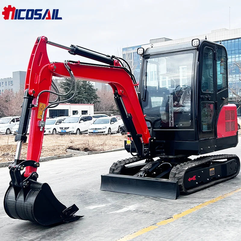 CE EPA SHANDONG Euro V Mini Escavadeiras de Esteiras 2,5 Ton 3 Ton com Bomba de Motor-Mini Bagger de Alto Desempenho para Venda