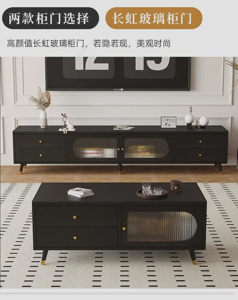 Design italiano suporte de tv com gavetas beleza única sala de estar suporte de tv minimalista premium meuble de rangement móveis para casa