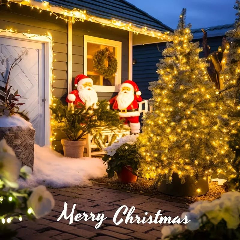 Cordão de Luzes de Natal com 8 Modos de Iluminação, Luzes de Jardim 5/10/20M, Lâmpada Decorativa Festiva para Interiores, Exteriores, Jardins e Casamentos
