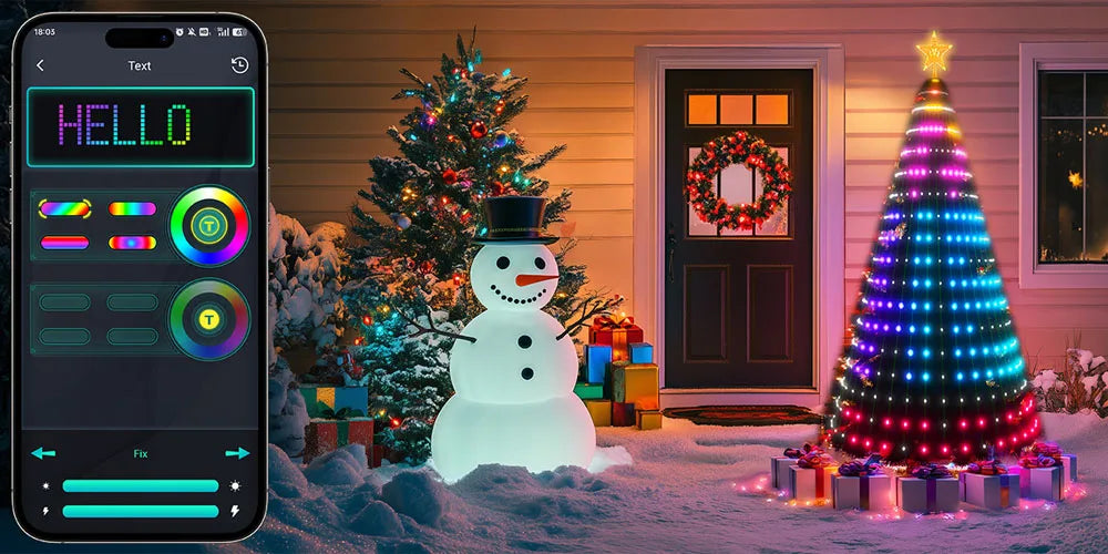 Presentes de Natal 2027, 1,8m/5,9ft, 400 LEDs, Luzes de Cordão para Árvore de Natal, Luzes Decorativas Internas com Mudança de Cor para Decoração de Casa em Feriados