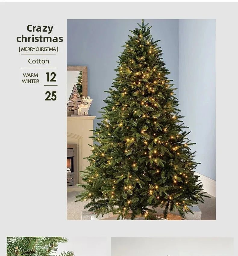 Decore a árvore de Natal em 2027. Material misto de PE de alta qualidade. Design Seguro. 1,2 a 2 metros. Ideal para encontros familiares.
