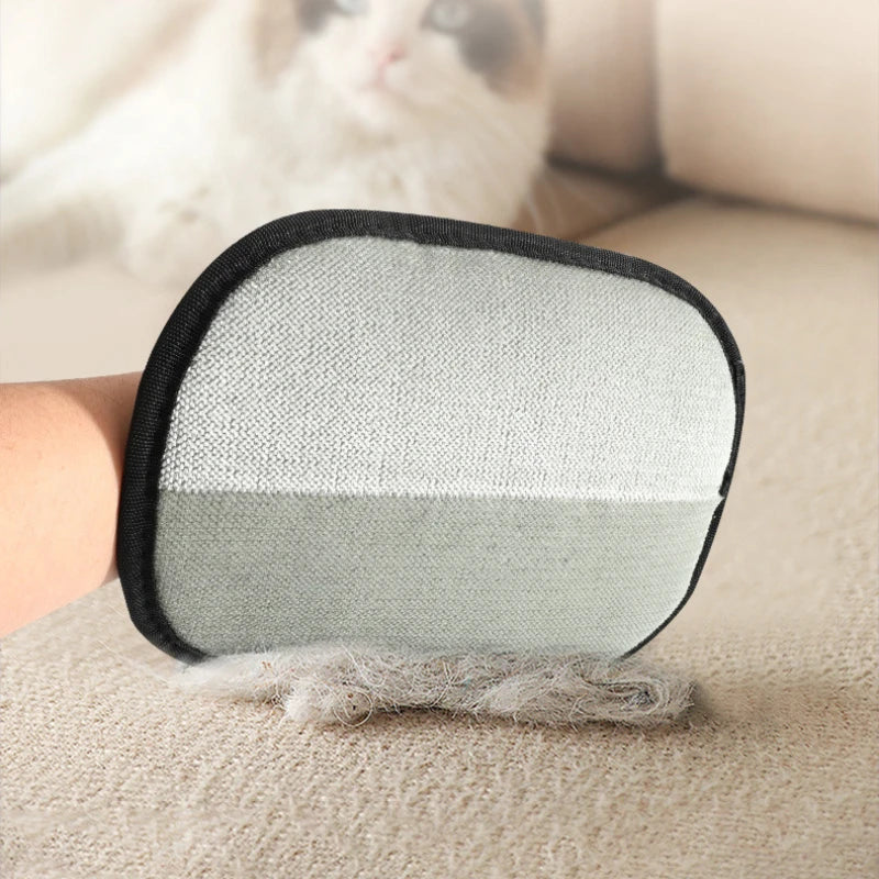 Pet Grooming Luvas Removedor de pêlos Escova Gatinho Luva de limpeza Removedor de pêlos de cães e gatos do sofá Tapete Roupas Suprimentos para animais de estimação ﻿ ﻿