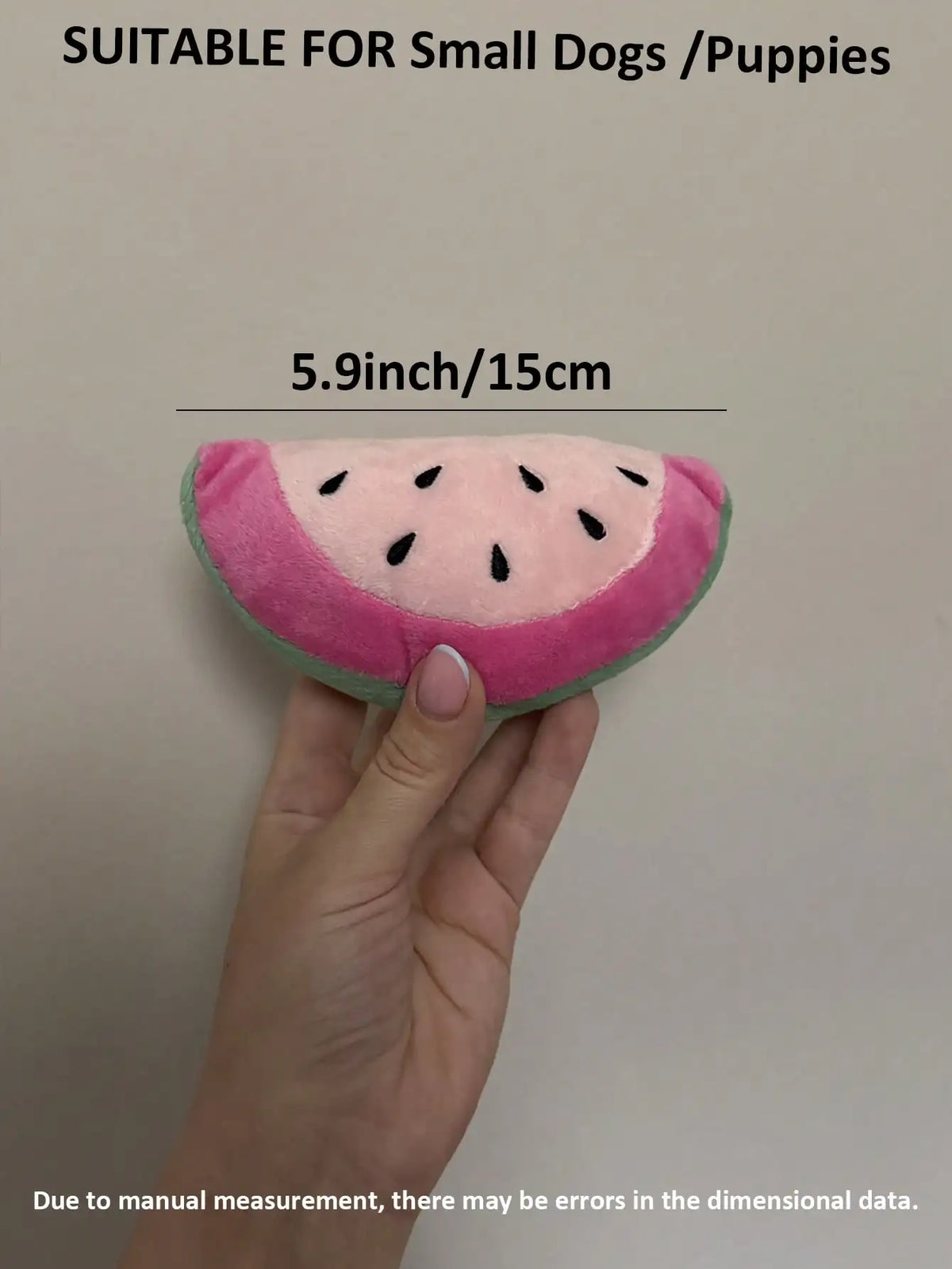 Brinquedo de Pelúcia em Forma de Melancia para Cães e Gatos para Interação e Brincadeira