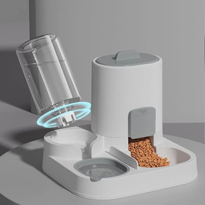 Alimentação e água potável para animais de estimação, dois em um, comida suave, grande capacidade, tigela de água potável, comida para gatos, tigela para cães