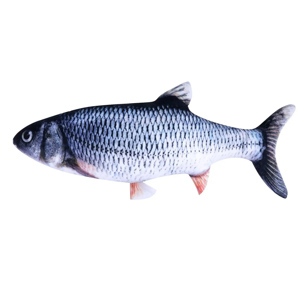 20cm gato favor peixe brinquedo de pelúcia travesseiro simulação peixe gato brinquedo animal de estimação treinamento interativo mastigar brinquedo suprimentos para animais de estimação Kasa & Pet