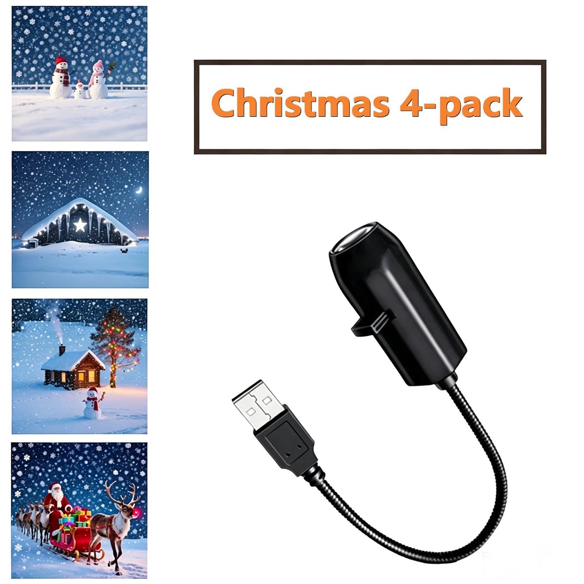 Projetor de Natal LED, Luz Noturna Realista com 4/6/10 Padrões, Papai Noel, Árvore de Natal, Decoração de Teto e Parede, Brinquedo Educativo, Presente - Kasa & Pet