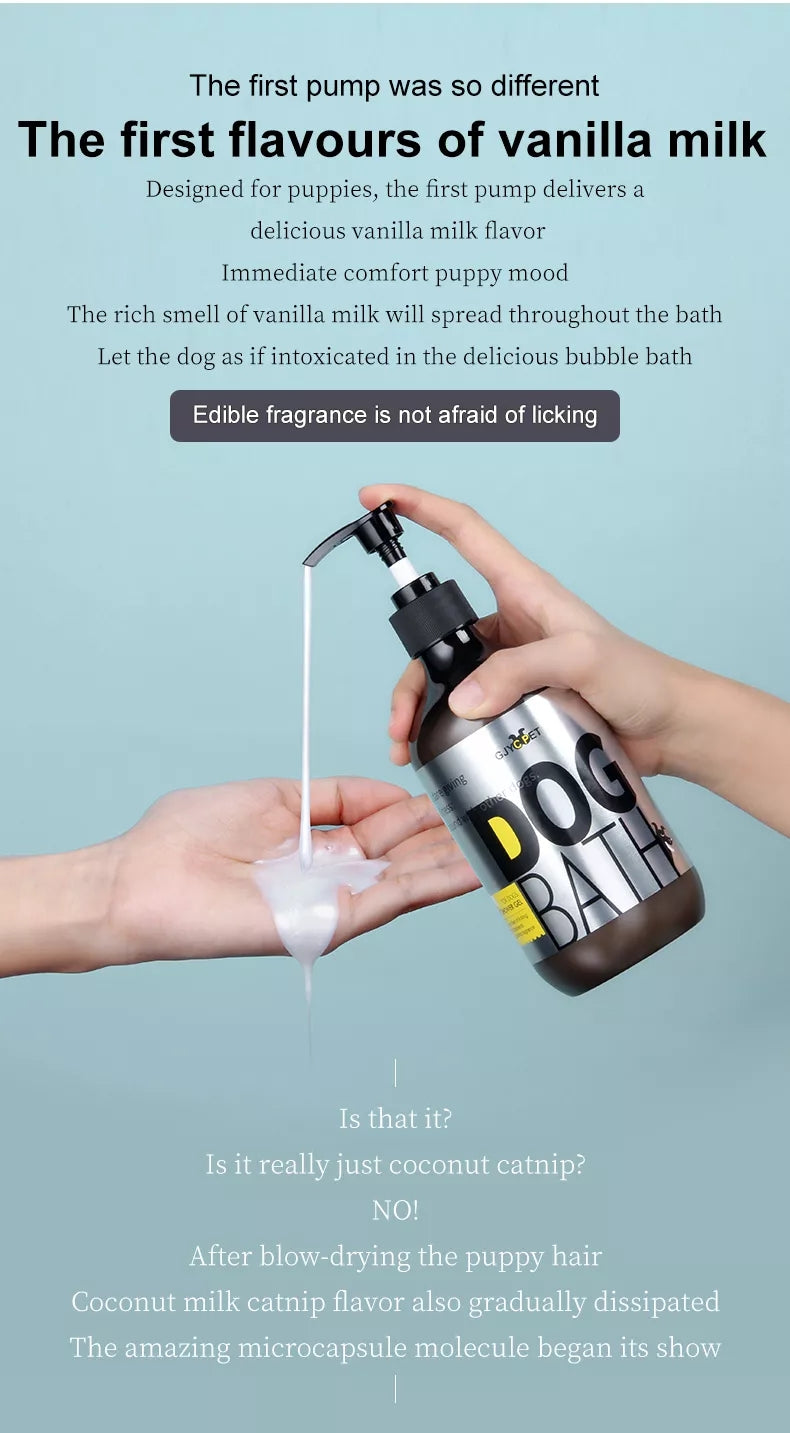 Shampoo para animais de estimação, para cães, pele seca, alívio de coceira, anti-pulgas, banho, chuveiro para animais de estimação, anti-rasque, gatos, cuidados com o cabelo, limpeza, gel de banho, sabonete