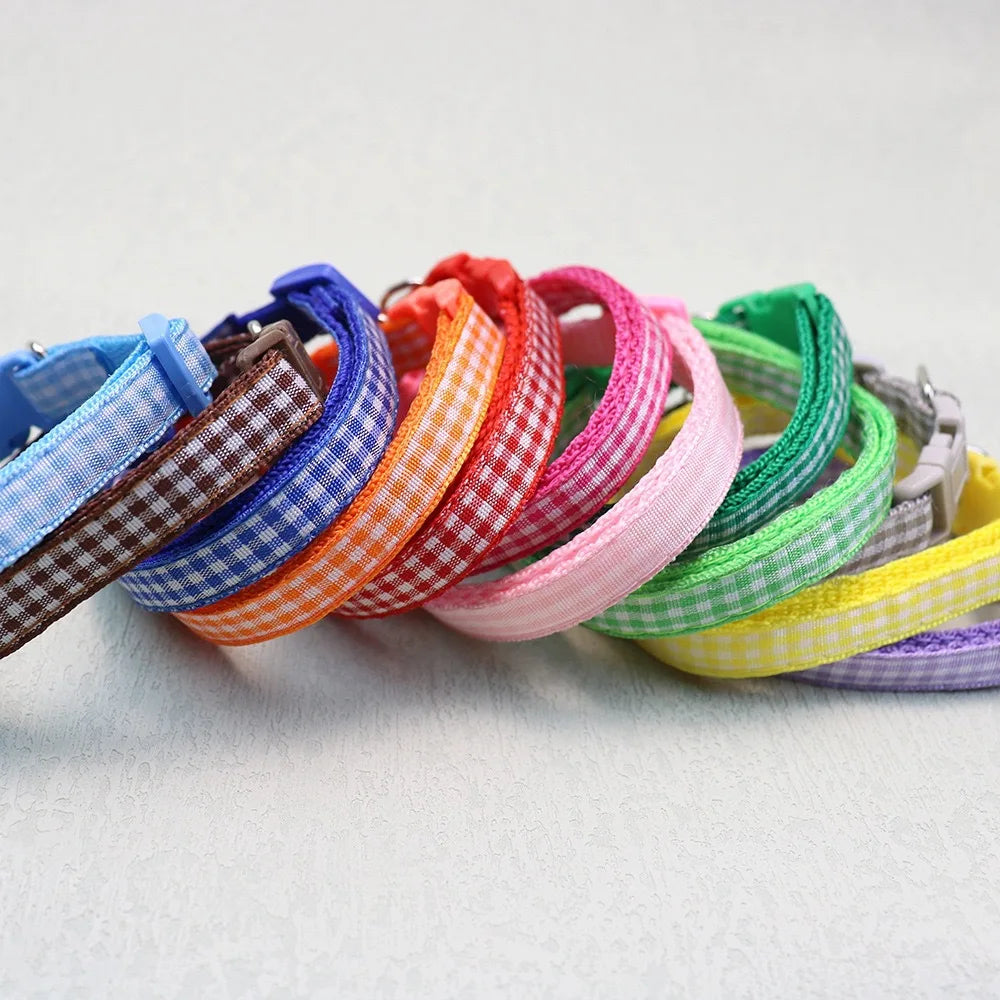 Coleira para Gato com Sino, Anel de Pescoço, Colar de Segurança Elástico Ajustável, Coleira para Filhote e Gatinho, Produtos para Animais de Estimação, Acessórios para Gatinhos