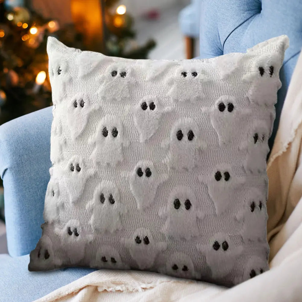 Decoração de halloween para casa dos desenhos animados abóbora morcego fantasma fronha horror macio fronha fontes festa haloween casa ornamento