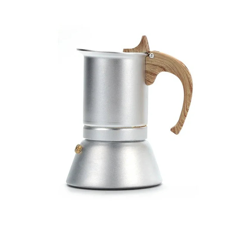Justinlau 150ml/300ml cafeteira moka pot café percolador máquina de extração de café expresso pote de cerveja para indução casa/café