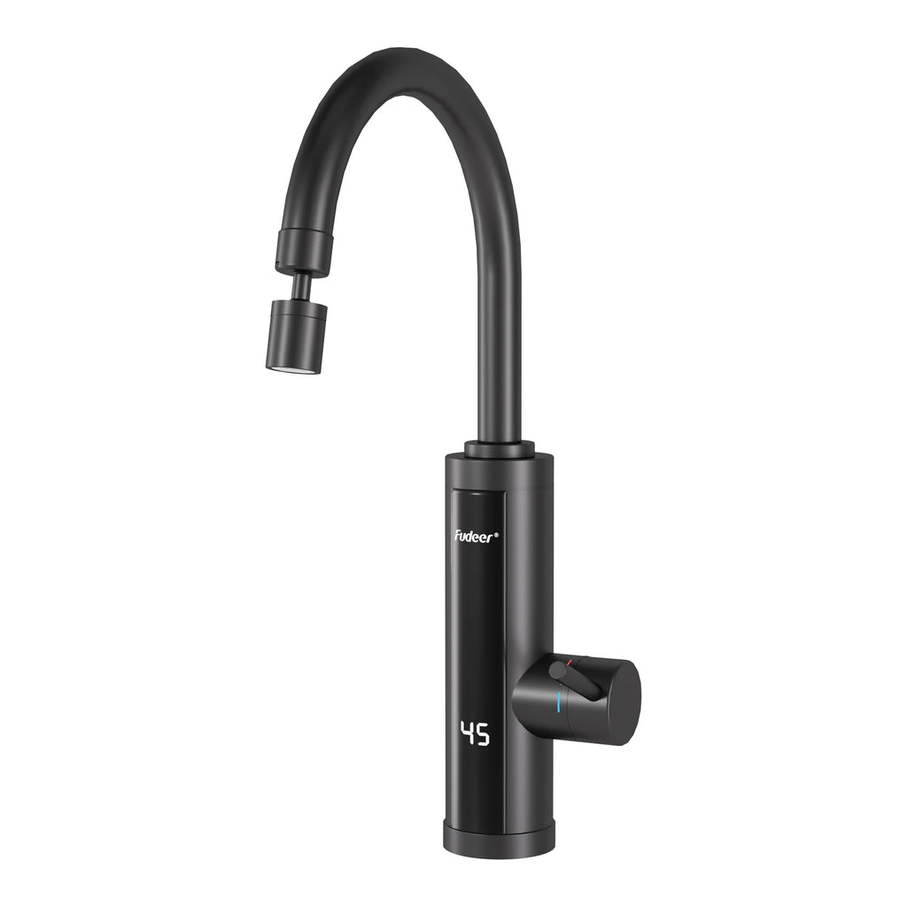 Fudeer 3400W 220V Cozinha Elétrica Aquecedor de Água Torneira Instantânea de Aço Inoxidável Torneira de Água Aquecedor Torneira de Aquecimento Frio
