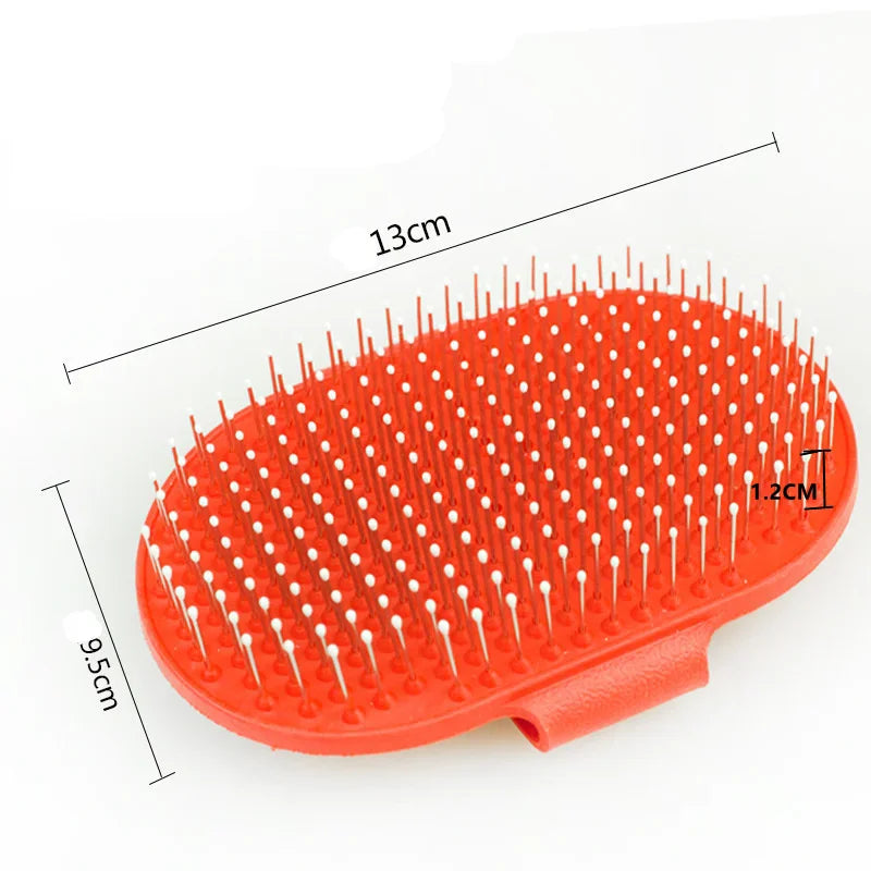 Escova de banho para cães e gatos, pente de borracha, luva de cabelo, pele, massagem, pino, chuveiro de animais de estimação, escova para cães, suprimentos para animais de estimação