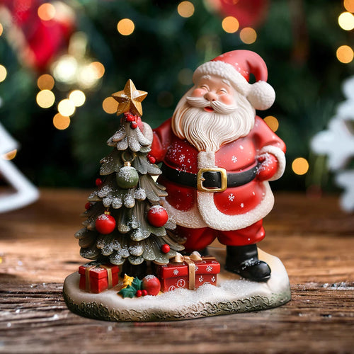 Ornamento de resina de Natal Decoração de feriado de Papai Noel
